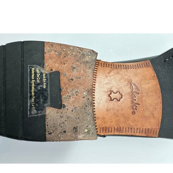 Clarks 1825 Plus* | New | Men’s 10.5 Black Leather Oxford Dress Shoes Derby - Picture 9 of 9